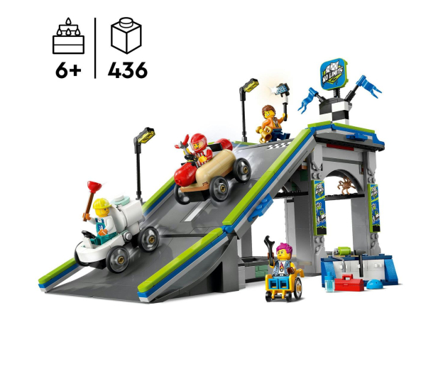 LEGO City 60460 Tor wyścigowy z rampą - 1298089 - zdjęcie 4